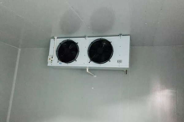 圖為中央廚房冷庫內(nèi)部冷風機實拍圖